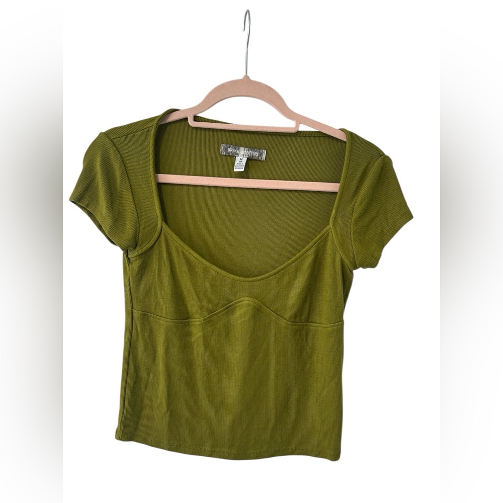 Urban Outfitters Olive Green Women's Crop Top-BOGO DEAL